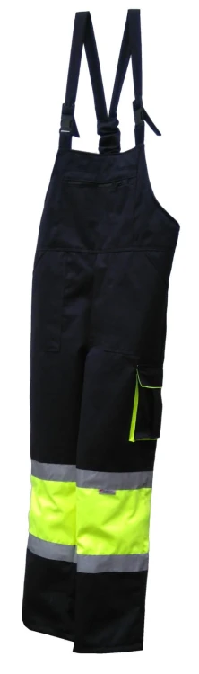 Spodnie robocze ogrodniczki z odblaskami HI-VIZ - zdjęcie 8