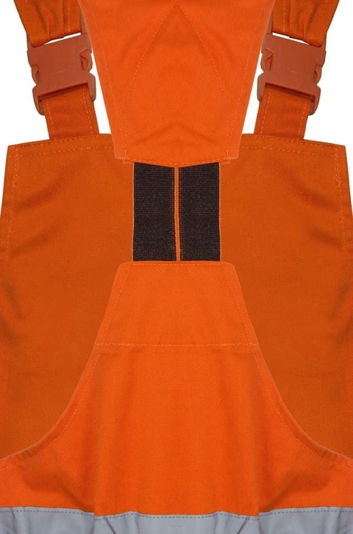 Spodnie robocze ogrodniczki ostrzeg CEZAR - zdjęcie 7