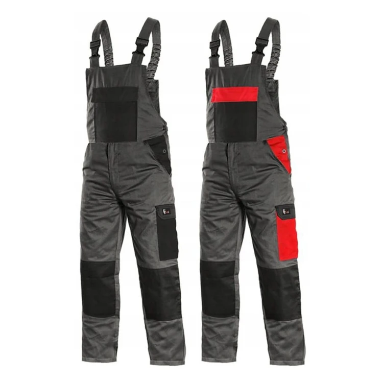 Spodnie robocze ogrodniczki PHOENIX CRONOS czarne