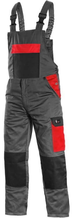 Spodnie robocze ogrodniczki PHOENIX CRONOS czarne - zdjęcie 4