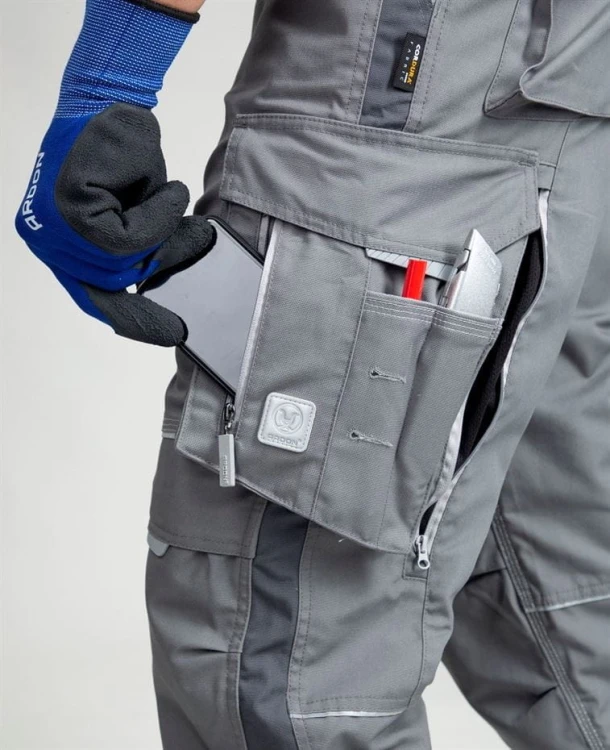 Ogrodniczki Robocze ARDON URBAN Szare 270g - Wzmocnienia CORDURA - zdjęcie 6