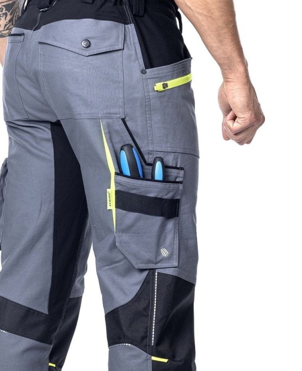 Spodnie Robocze ARDON 4XSTRETCH Szare - Amalytton, Tabiflex, Hydrofobowe Kolana - zdjęcie 6