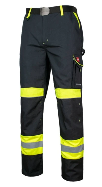 Spodnie Robocze ART.MAS CLASSIC-VIS CANVAS Odblaskowe Granatowe