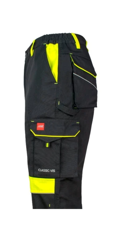 Spodnie Robocze ART.MAS CLASSIC-VIS CANVAS Odblaskowe Granatowe - zdjęcie 2