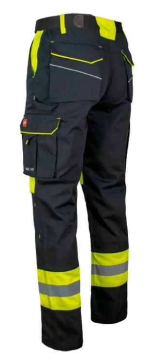 Spodnie Robocze ART.MAS CLASSIC-VIS CANVAS Odblaskowe Granatowe - zdjęcie 3