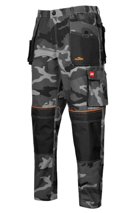 Spodnie Robocze CLASSIC CAMOU Moro 260g - Wzmocnienia Oxford, Kieszenie na Nakolanniki