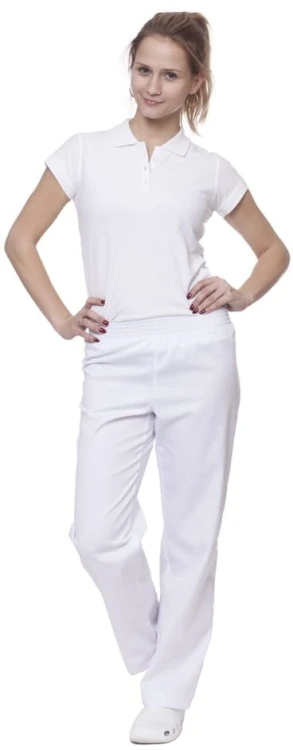 Spodnie medyczno-gastronomiczne damskie białe