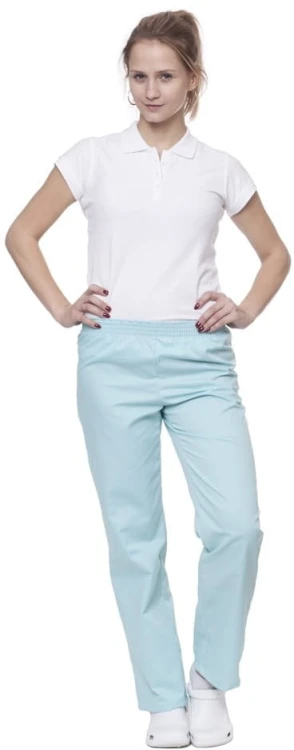 Spodnie medyczno-gastronomiczne damskie białe - zdjęcie 5