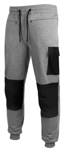 Spodnie Robocze Dresowe ARTFLEX Szare 320g - Bawełna/Elastan, Wzmocnione