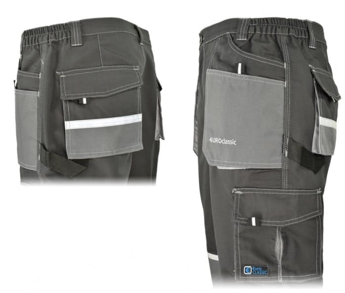 Spodnie Robocze EUROCLASSIC 270g - Poliester/Bawełna, Mocny Splot - zdjęcie 2