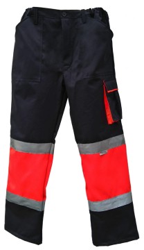 Spodnie robocze do pasa odblaskowe HI-VIZ - zdjęcie 2