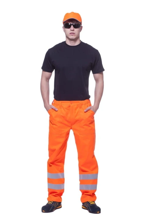 Spodnie robocze do pasa odblaskowe - zdjęcie 3