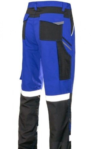 Spodnie Robocze Ostrzegawcze PROFESSIONAL-REF Niebieskie 270g - CANVAS, Odblaskowe - zdjęcie 2