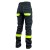 URGENT 717 Spodnie robocze do pasa – czarne, elementy odblaskowe, 6 kieszeni - zdjęcie 3