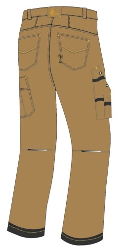 URG-B Spodnie robocze do pasa - bawełna/poliester, wzmocnienia - zdjęcie 2