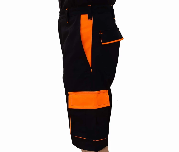 Spodnie krótkie dwukolorowe wygodne z kieszeniami - zdjęcie 4