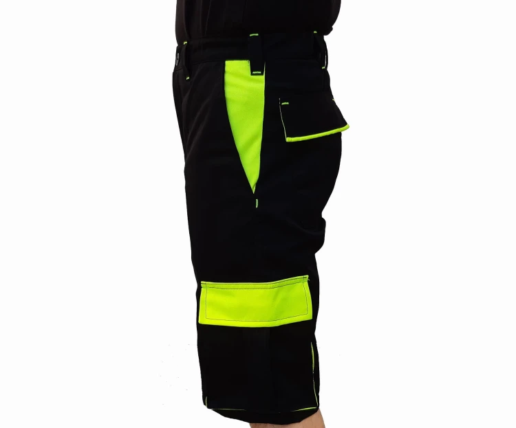 Spodnie krótkie dwukolorowe wygodne z kieszeniami - zdjęcie 6