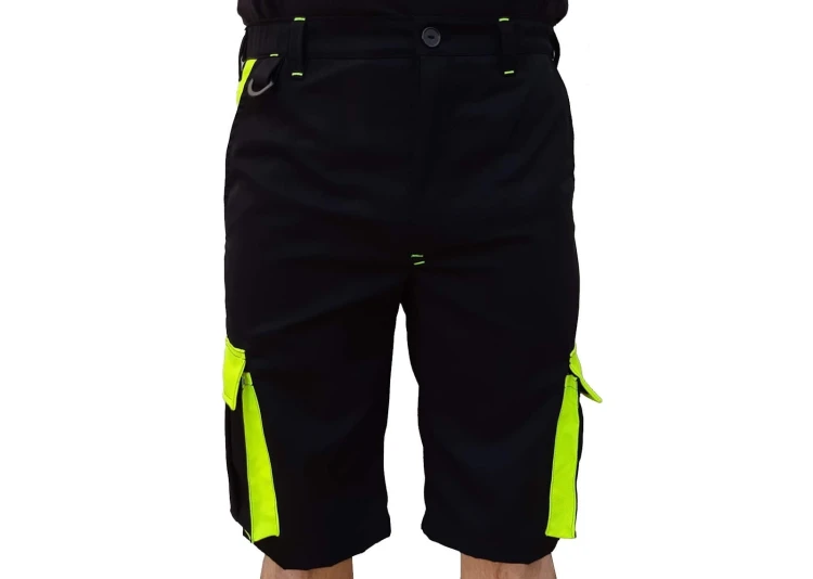 Spodnie krótkie dwukolorowe wygodne z kieszeniami - zdjęcie 10