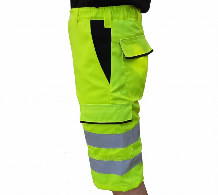 Spodnie robocze krótkie odblaskowe - zdjęcie 4