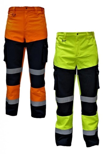 Spodnie robocze ciepłe SNOW HAWK ostrzeg.