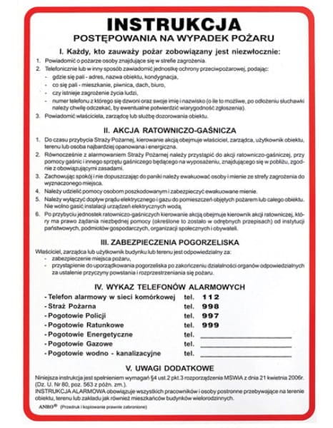 Zestaw BHP dla Firm MAŁY: Apteczka K-10 + Gaśnica Proszkowa 2kg ABC + Instrukcje - zdjęcie 8