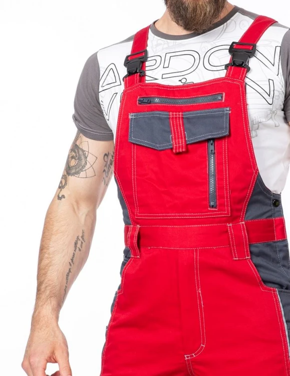 Ardon Vision Czerwone Ogrodniczki Robocze 260g - Bawełna/Poliester - zdjęcie 27