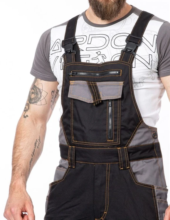 Ogrodniczki Robocze ARDON VISION Czarne Bawełna/Poliester Wytrzymałe - zdjęcie 50