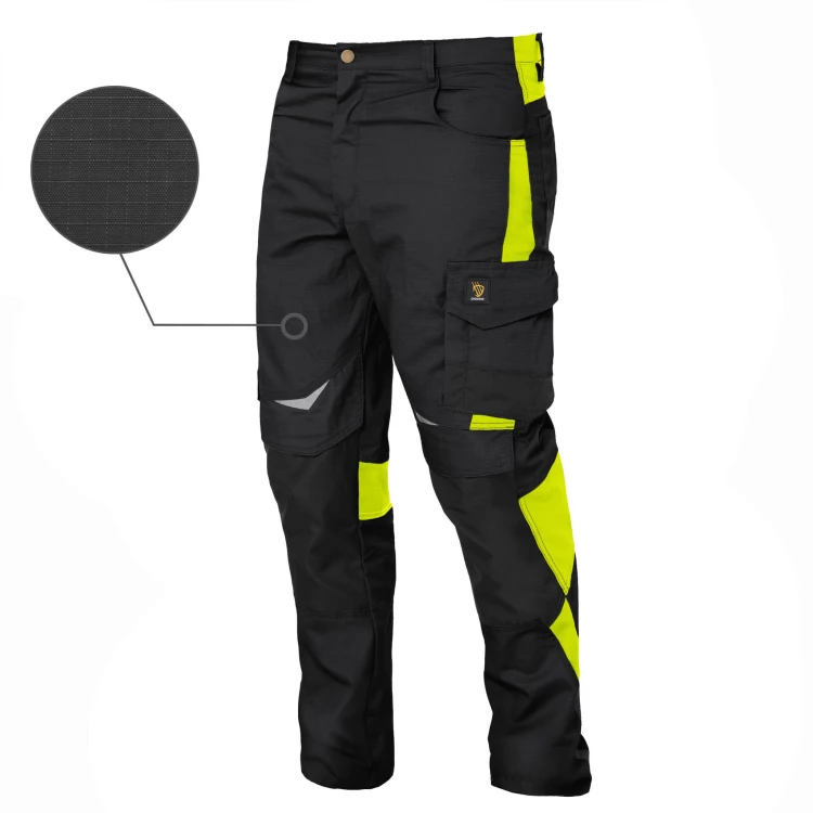Spodnie robocze HELICON z 8 kieszeniami i elementami odblaskowymi - zdjęcie 7