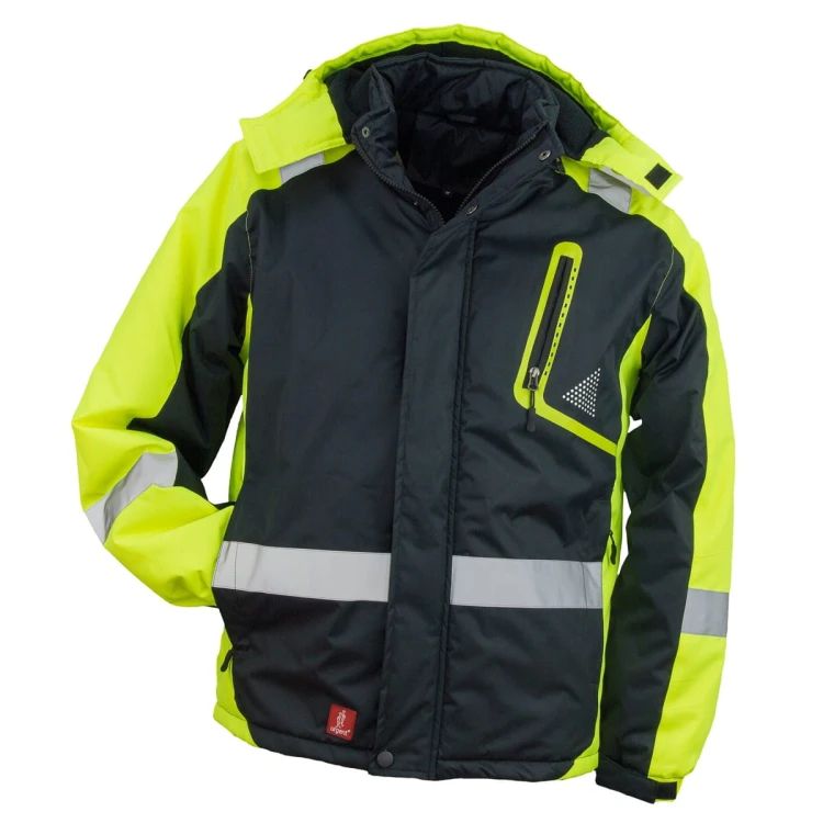 Ocieplana Kurtka Robocza z Pasami Odblaskowymi URG Y-263 Yellow - zdjęcie 3