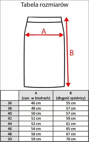 Spódnica gastronomiczno-medyczna biała 36-13221