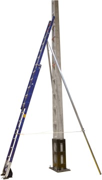 IRULADDER M 3,56–6,08 m - izolowana drabina do energetyki z systemem kotwiczącym