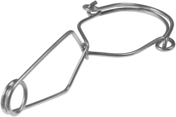 STEELSAFE PINZA 75 mm: Zaczep nożycowy, stalowy zatrzaśnik EN 362 A