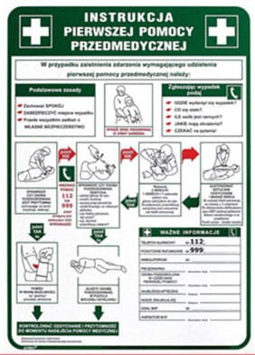 Znak Instrukcja Pierwszej Pomocy Z-IB13-P 250x350 - zdjęcie 2