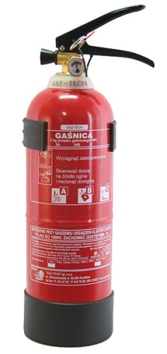 Gaśnica proszkowa 2 kg ABC GAZ-TECH - zdjęcie 2