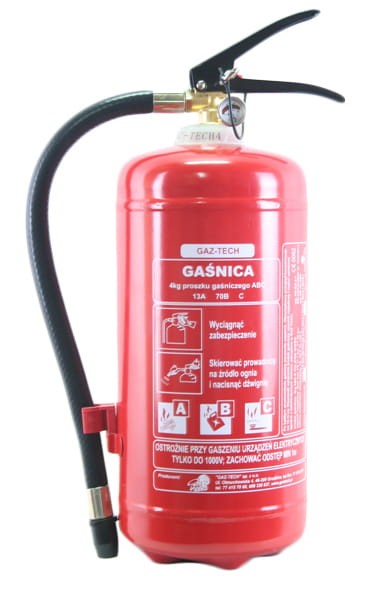 Gaśnica proszkowa 4 kg ABC GAZ-TECH - zdjęcie 2
