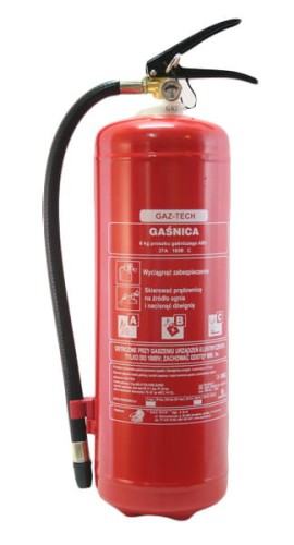 Gaśnica proszkowa 6 kg ABC GAZ-TECH - zdjęcie 2