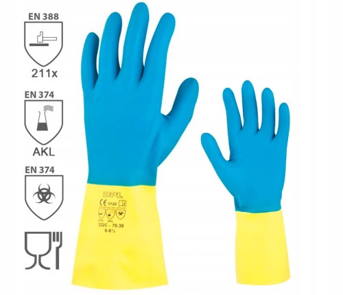 Rękawice robocze CHEM TOUCH kwasoodporne ARD