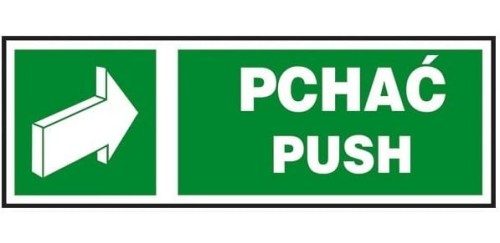 Znak PCHAĆ Z-35E-FS - zdjęcie 2