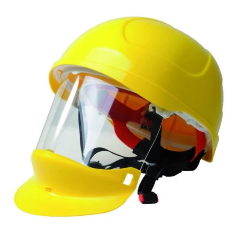 SECRA-1 Kask z osłoną twarzy,szyi dla elektr żółty