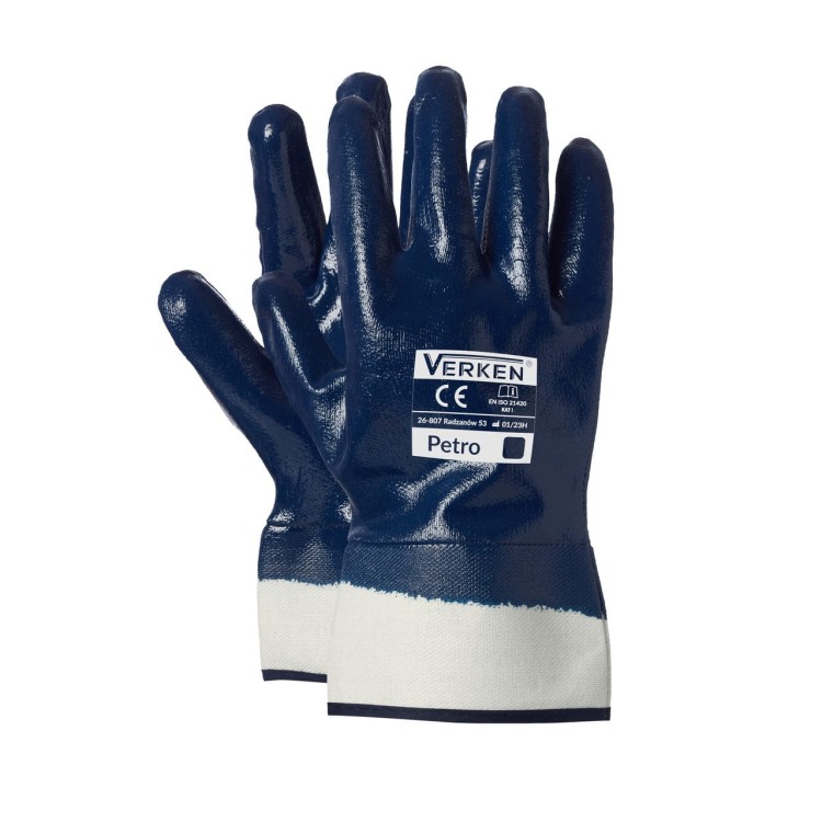 Rękawice robocze ciężki nitryl PETRO - zdjęcie 2