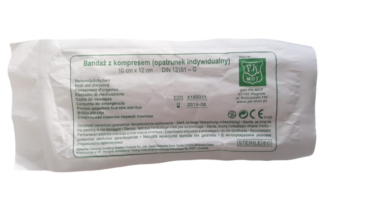 Bandaż z kompresem 10cm x 12cm - zdjęcie 3