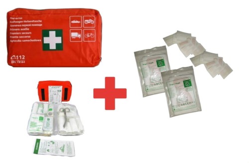 Apteczka Samochodowa DIN z Dodatkowym Zestawem 28