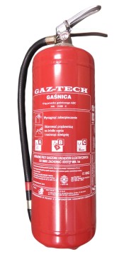 Gaśnica proszkowa 6 kg ABC GAZ-TECH TIR